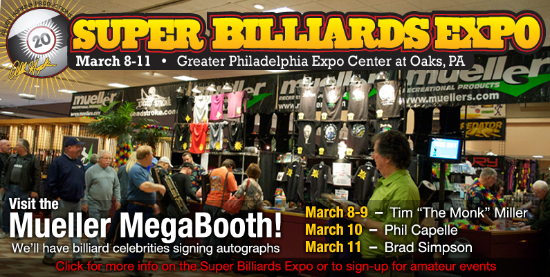 Visit Muellers at the 2012 Super Billiards Expo