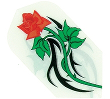 RED ROSE HARD POLY SLIM FLIGHT