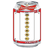 Budweiser Can Dry Erase Board