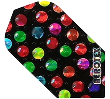 Colored Balls on Black Aerotex Slim Flight