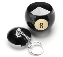 8-Ball Secret Storage Keychain