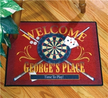 Personalized Game Room Welcome Mat