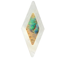 DOUBLE INLAYED DIAMOND MOP OUT ABALONE IN