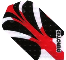 Black/Red/White Aerotex Slim Flight