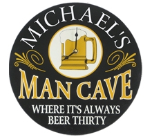 Personalized Man Cave Clock
