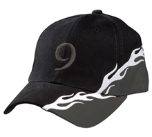 RT9 Black/Grey Flame Hat