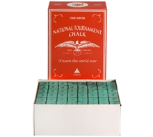 Green National Tournament Billiard Chalk – Box/144