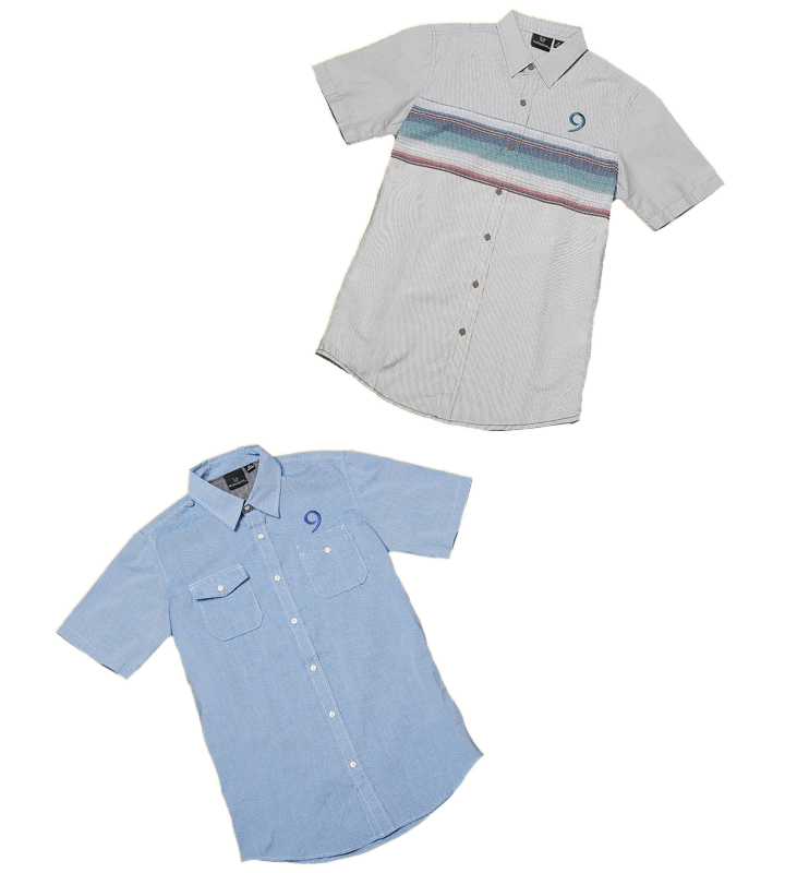 Promotional Image of Men’s 9-Ball Embroidered Button-Down Shirt Bundle