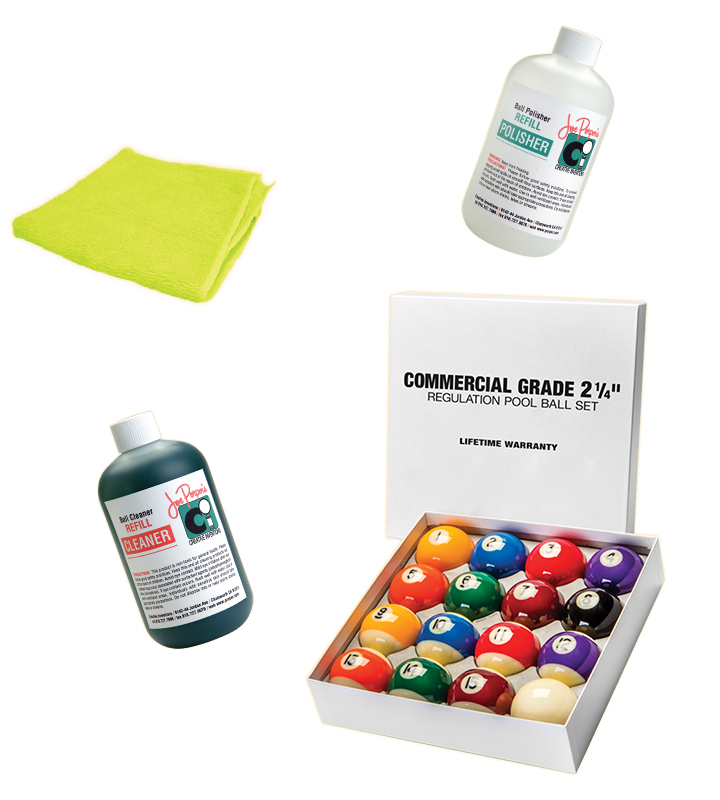 Promotional Image of Pool Ball Set & Maintenance Bundle