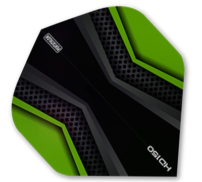 Pentathlon HD150 Dart Flights – Green & Black – Standard