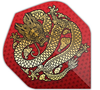 Mueller's 100 Micron Dart Flights – Red Dragon – Standard