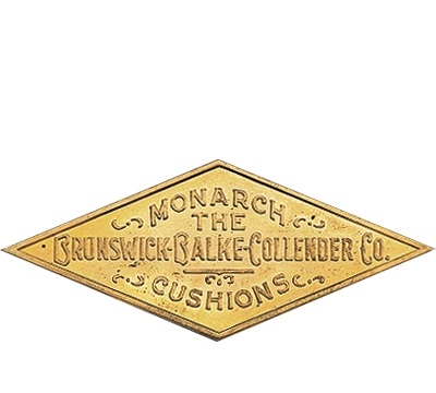 Solid Brass Brunswick Rail Plate 1900-1938
