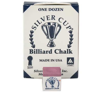 Wine Silver Cup Billiard Chalk – Box/12