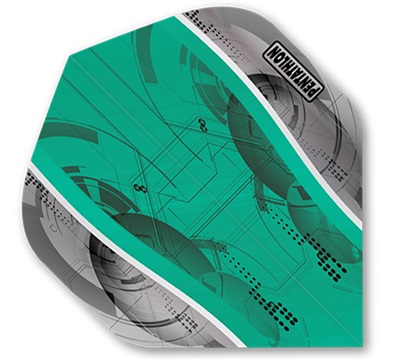 Pentathlon Silver Edge Dart Flights – Aqua