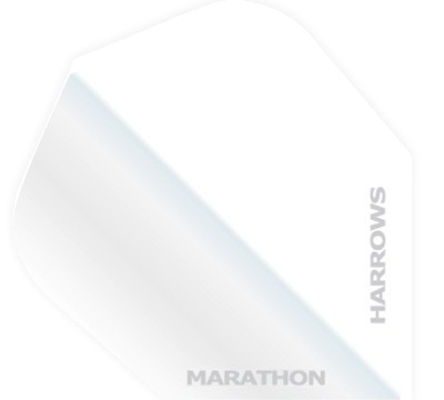 White Marathon Hard Poly Standard Flight
