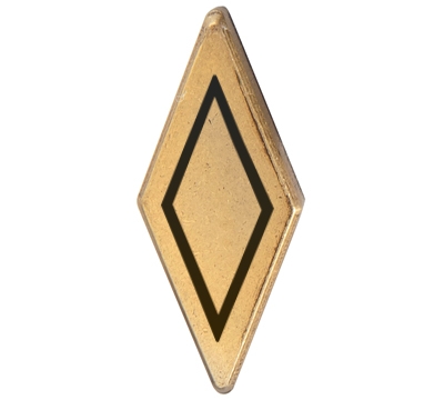 Metal Diamond Antique Brass
