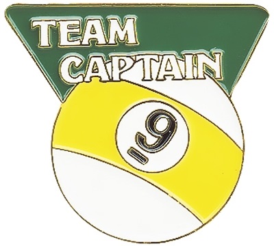 9-Ball Team Captain Pin