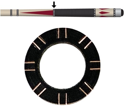 Black/Copper Railroad A-Joint Ring