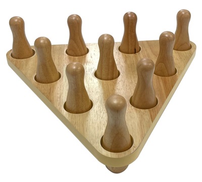 Shuffleboard Bowling Pin Triangle Set