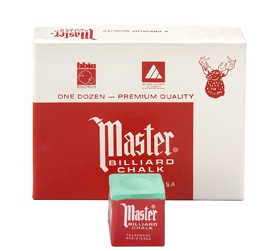 Green Master Billiard Chalk – Box/12