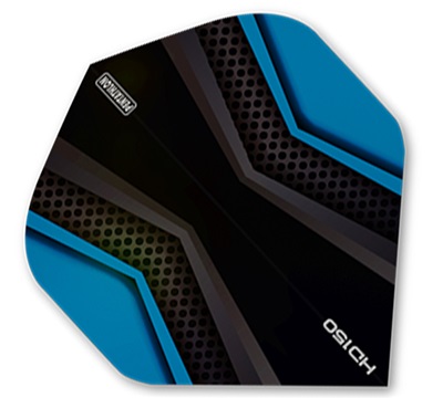 Pentathlon HD150 Dart Flights – Cyan & Black – Standard