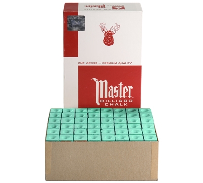 Green Master Billiard Chalk – Box/144