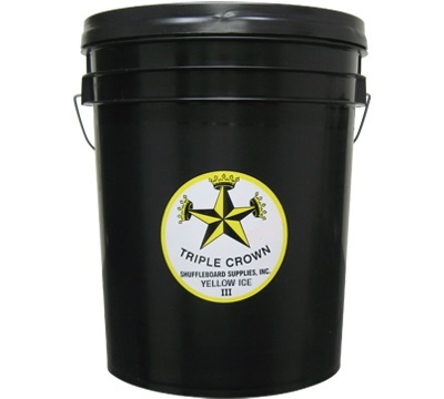 Yellow Ice III Shuffleboard Wax Bucket #4 Speed: Fastest yellow wax for 14-22' boards