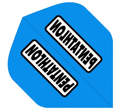 Pentathlon Classic Dart Flights – Cyan – Standard