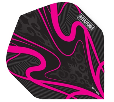 Pentathlon TDP Lux Dart Flights – Black & Magenta – Standard