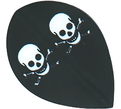 Skull & Crossbones Hard Poly Pear Flight