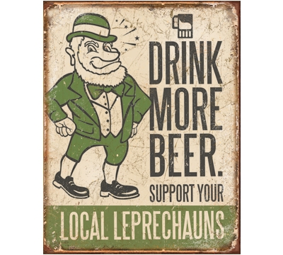 Drink More Beer Metal Sign