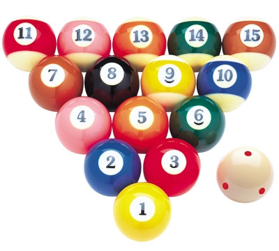 Super Aramith Pro TV Ball Set - Mueller's Billiard & Dart Supplies