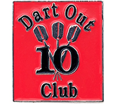 10 Dart Out Club Pin