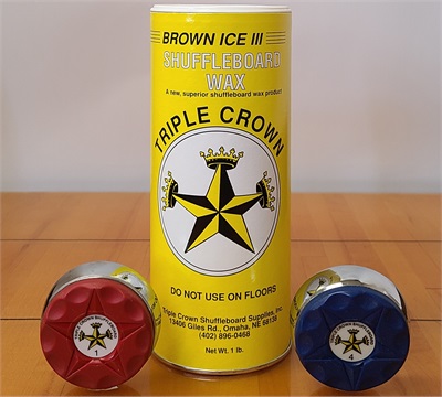 Brown Ice III Shuffleboard Wax  #7 Speed: Fast brown wax for 14-22' boards