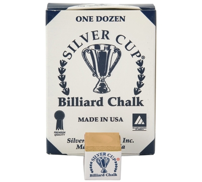 Copper Silver Cup Billiard Chalk – Box/12