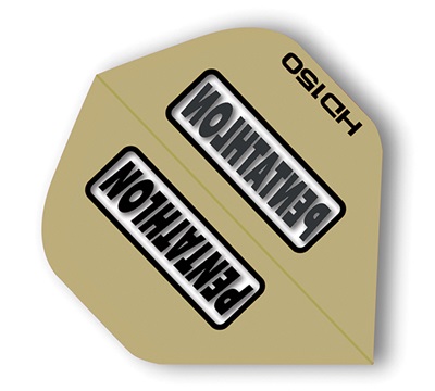 Pentathlon HD150 Dart Flights – Gold with Window – Standard