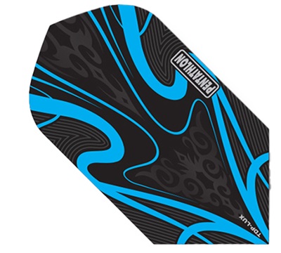 Pentathlon TDP Lux Dart Flights – Black & Cyan – Slim