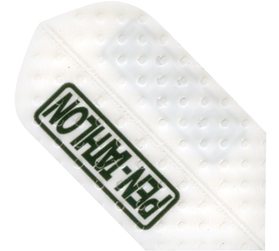 Pentathlon Poly Embossed Slim White Flight