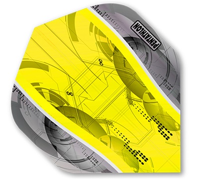 Pentathlon Silver Edge Dart Flights – Yellow