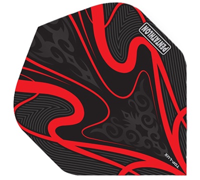 Pentathlon TDP Lux Dart Flights – Black & Red – Standard