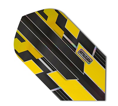 Pentathlon Shimmer Dart Flights – Yellow – Slim