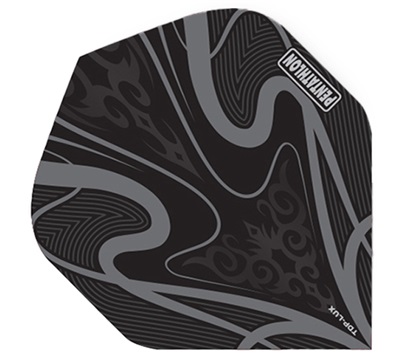 Pentathlon TDP Lux Dart Flights – Black & Grey – Standard