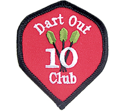 10 Dart Out Club Patch