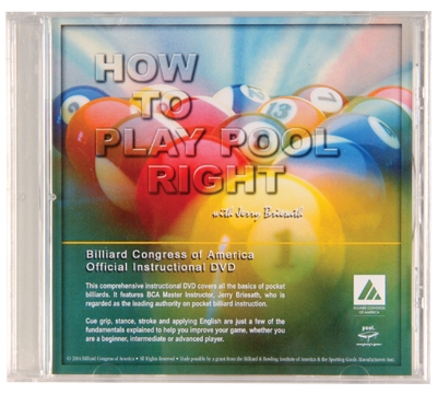 Billiard Congress of America's "How to Play Pool Right" DVD