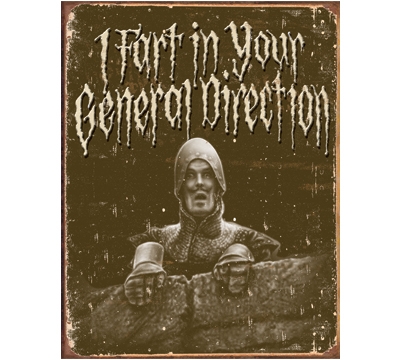 I Fart Metal Sign