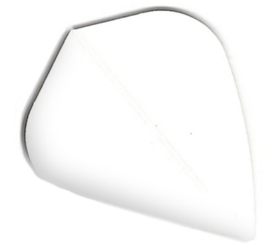 Poly Plain Dart Flights – White – Kite