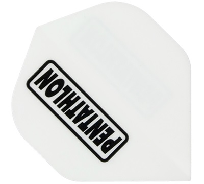 Pentathlon Classic Dart Flights – Solid White – Standard