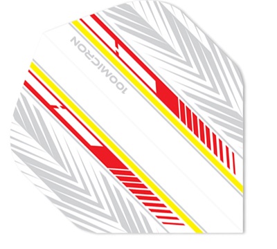 Mueller's 100 Micron Dart Flights – Red & Yellow Feather – Standard