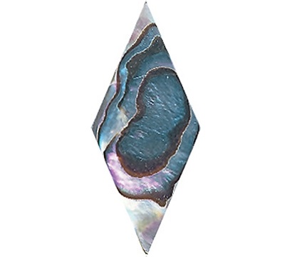 Abalone Diamond, 1-1/4" x 9/16"