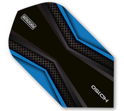 Pentathlon HD150 Dart Flights – Cyan & Black – Slim